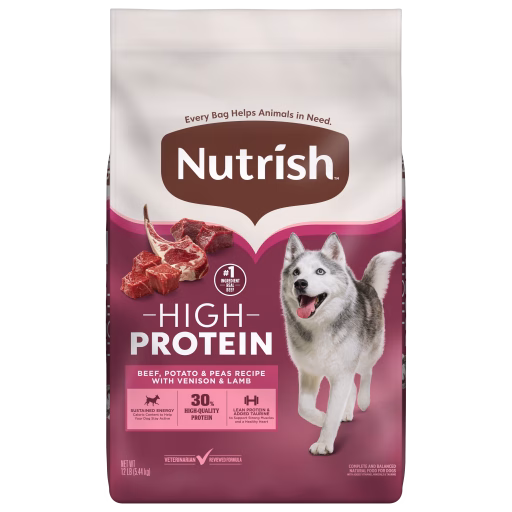Nutrish High Protein Dog Food 12 pounds