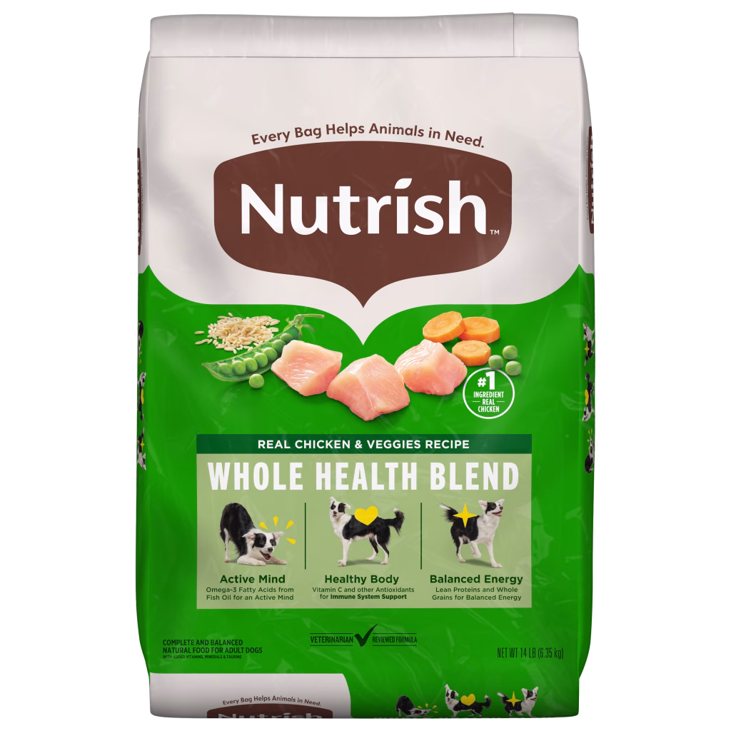 Nutrish Dog Whole Health Chicken Veggies 14 pounds