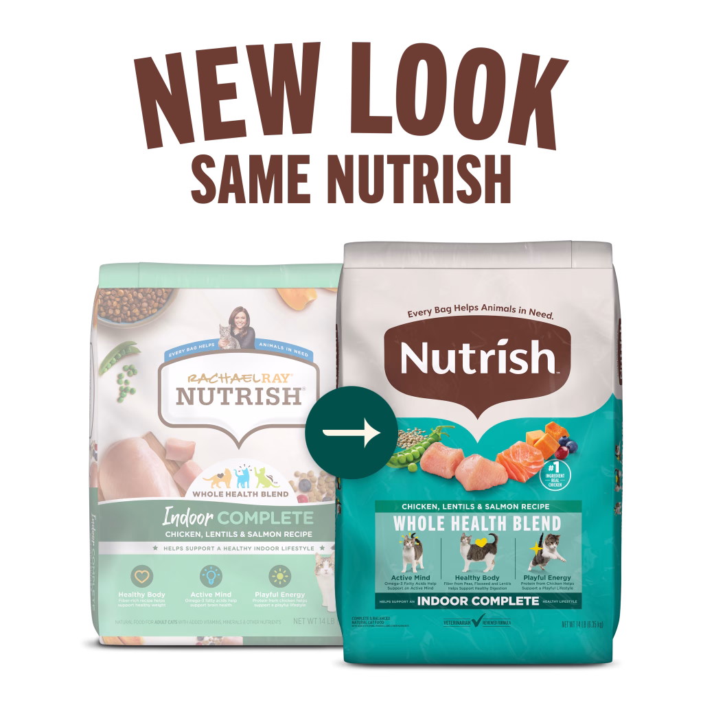New Look Same Nutrish Indoor Complete Chicken, Lentils & Salmon Dry Cat Food