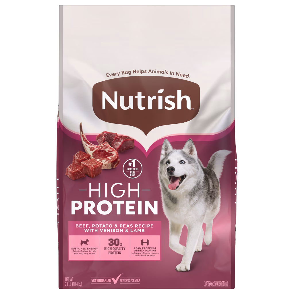 Nutrish High Protein Dog Food 23 pounds